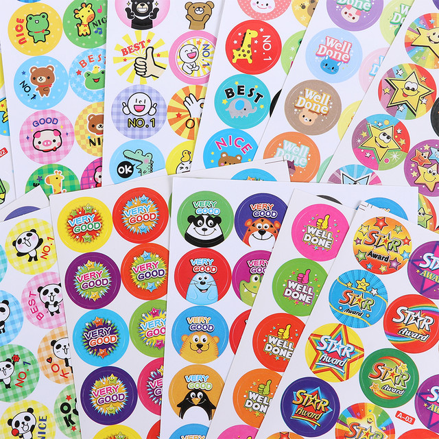 240pcs Cute Star Cartoon Reward Stickers School Teacher Students Motivational  Stickers For Kids Classic Toys Words